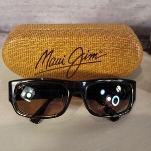 Authentic Maui Jim MJ 250 Lava Flow - Brown Tortoise - Discontinued/Rare